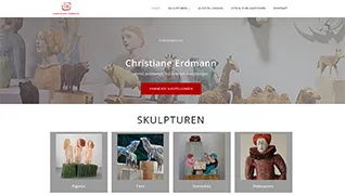 Screenshot Home Webseite Christiane Erdmann