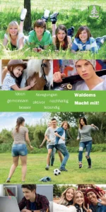 Jugendliche und Kinder bei unterschiedlichen Aktivitäten